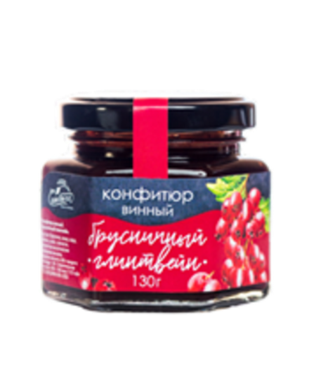 Конфитюр винный Брусничный глинтвейн 130 гр