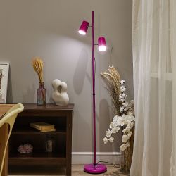 ULM-T600 2х6W-4500K-DIM RED Торшер напольный светодиодный. 2х6W. Сенсорный выключатель. Диммер. Красный. ТМ Uniel