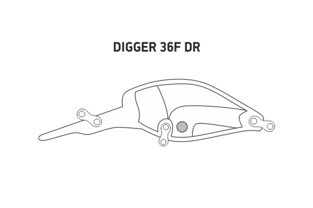 Воблер LureMax DIGGER 36F DR-090 4,2 г.