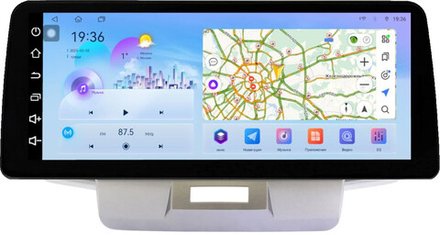 Магнитола для Honda Freed 1, Freed Spike 2008-2016 (планшет сверху) - FarCar монитор 12.3" 2K QLED на Android 14, TS10, CarPlay, 4G SIM-слот