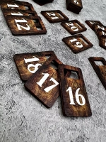 Номерки для гардероба 3х5 см