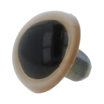 Глаза кристальные пришивные, цв.бежевый, d 9 мм