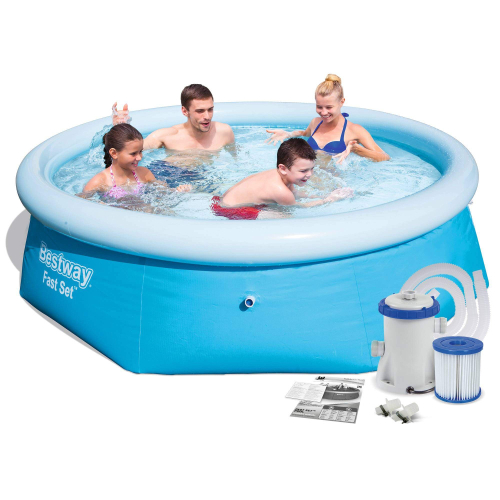 Бассейн надувной Bestway Fast Set Pools 244х66 см + фильтр-насос 1249 л/ч (57268/57100 BW)