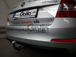 Фаркоп оцинкованный Galia S105A для Skoda Octavia седан/универсал 2013-(паспорт и сертификат в комплекте)(без электрики)