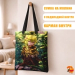 Сумка шоппер с принтом Genshin Impact