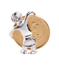 AM-2307 Фигурка кошельковая «Деньги быстро копятся» (латунь)