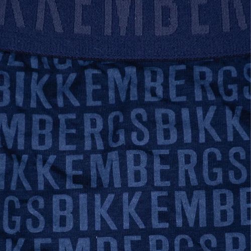 Набор мужских трусов боксеров 3в1 (черные, темно-синие, голубые) Bikkembergs BKK61UTR03TR