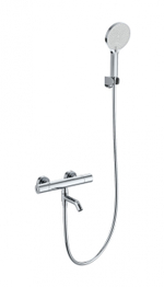 Смеситель для ванны с душем и термостатом WONZON & WOGHAND INN 1, Хром (WW-B3013-A1-CR)