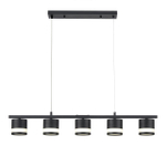 8240/5 COMFI LN25 198 черный, металл/акрил Светильник подвесной LED GX53 5*7W 220V LANIKA