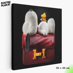 Картина для интерьера Снупи / The Peanuts Movie на холсте, персонаж мультфильма, холст с печатью на подрамнике, на стену, Постер Плакат