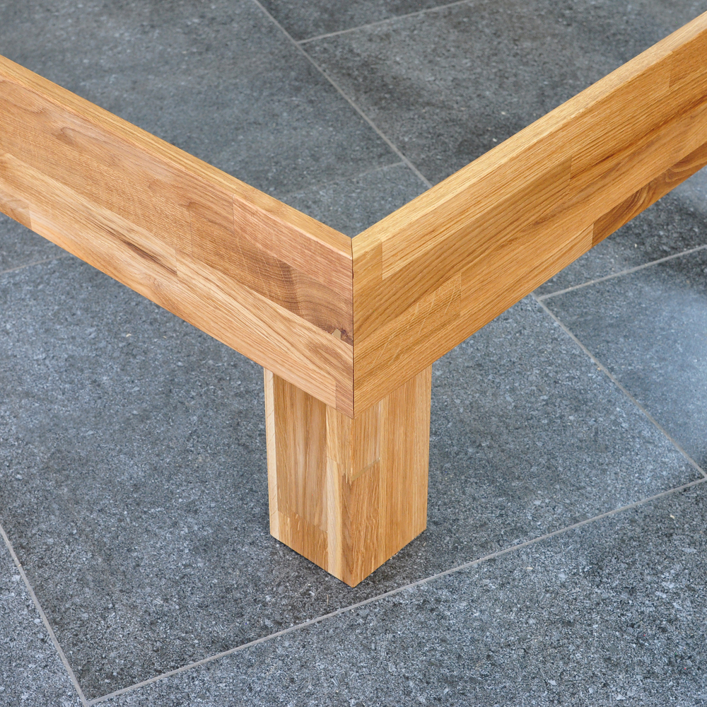 Кровать 200х200, Buona Vita, двуспальная, деревянная, из натурального дуба, Dipriz