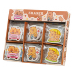 Ластик Basir, фигурный, серия "Капибара", разноцветный корпус в индивидуальной упаковке