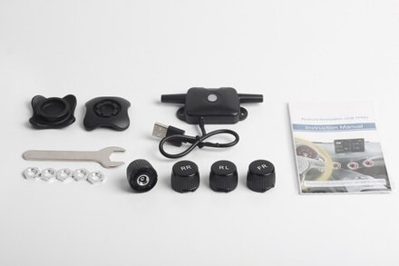 Система контроля давления шин Roximo RTP-001 с внешними датчиками (на ниппели). Вывод данных на Android-магнитолу