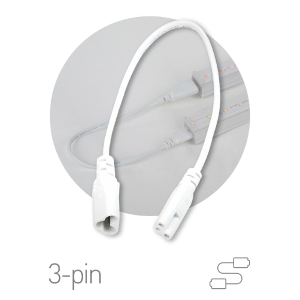 Кабель соединительный для линейного светильника ЭРА FT-C5-С6-0,25 IP20 | Аксессуары для фито светильников