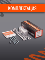 Доводчик дверной НОРА-М 4S серебро до 120кг