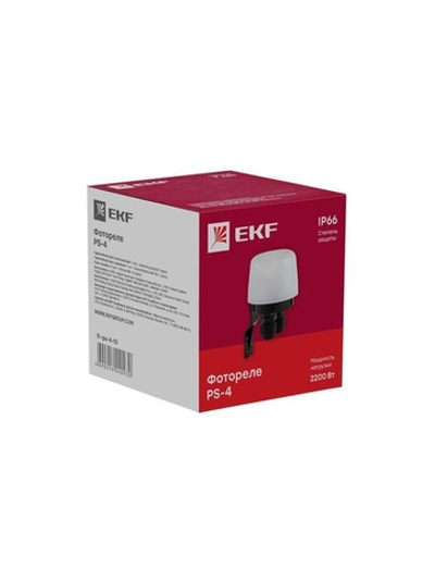Фотореле PS-4 10А 2200Вт IP66 PROxima EKF fr-ps-4-10