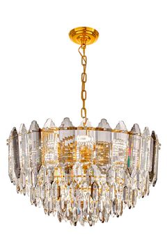 Подвесная люстра 12*Е14 LE0880/600 GD золото Agnis Leon