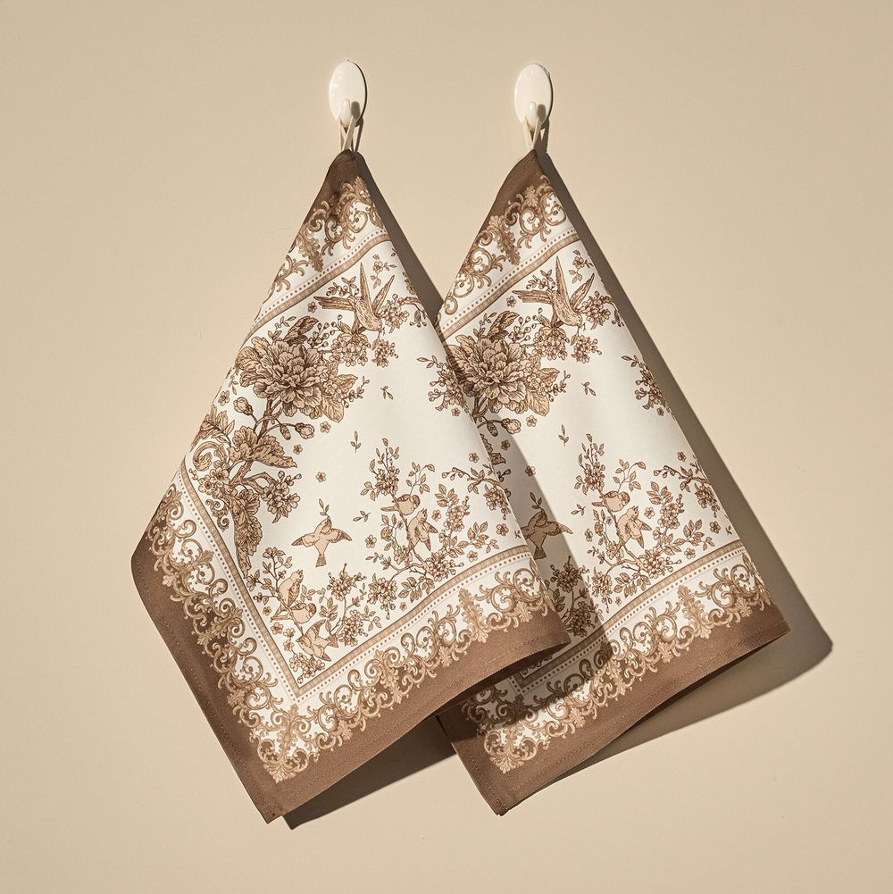 НАБОР ПОЛОТЕНЕЦ ИЗ 2Х ШТ "ROYAL GARDEN",БЕЛЫЙ ,40Х60СМ ТВИЛ,100% ХЛОПОК