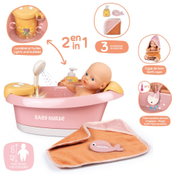 Smoby Baby Nurse - Гидромассажная ванна со светом Для куклы 42 см 220386