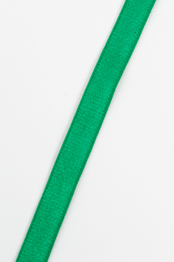 Резинка бретелечная зелёная глянцевая 10 мм