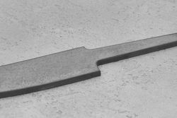 Заготовка для ножа, сталь M398 3,5мм. Модель "Рыбацкий" с клинком 120мм, ТО 64-65HRC