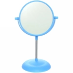 Зеркало настольное на ножке «Beauty», двухстороннее с увелич., микс 3 цвета, 30см, d-15см