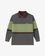 Лонгслив Ymkashix Rugby темно-серый/зеленый