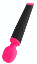 Черно-розовый вибростимулятор ASTER - 19,5 см. (Цвет: черный с розовым)