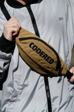 Поясная сумка CODERED Hip Bag Хаки Темный микрофибра / черный принт CODERED
