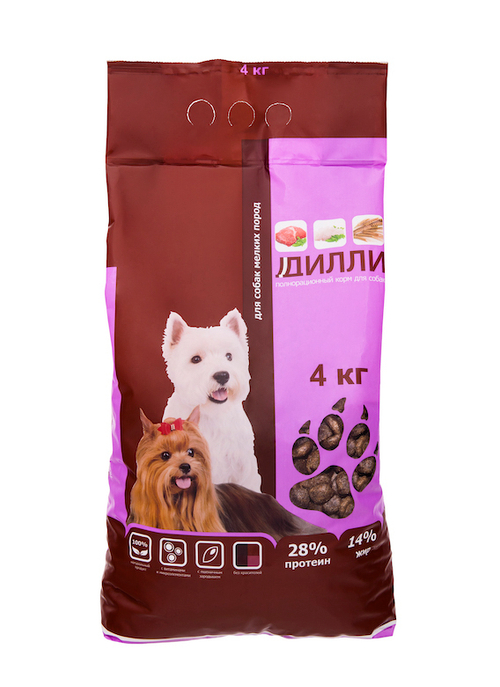 Дилли корм сухой для собак мелких пород
