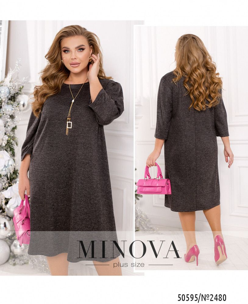 Платье 2480-черный Minova