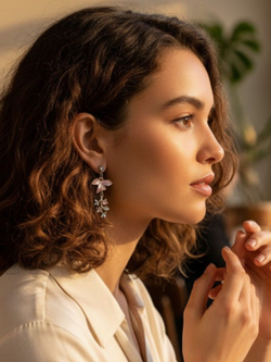 Серьги подвески бижутерные