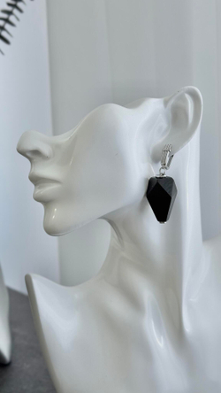HMG 1350 Wood Cone black mix Серьги арт.0950