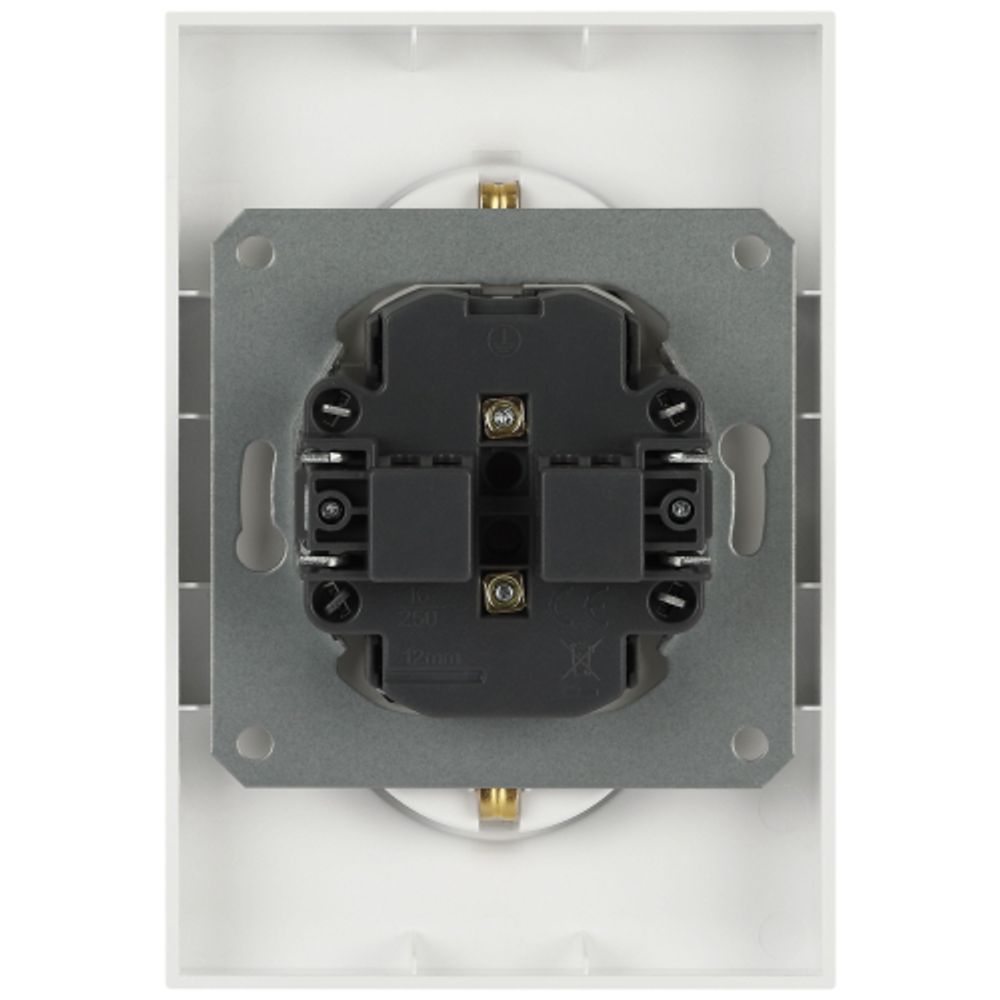 Розетка ЭРА Arktik 16-2107-01 без заземления двойная 2X2P 16А-250В белый