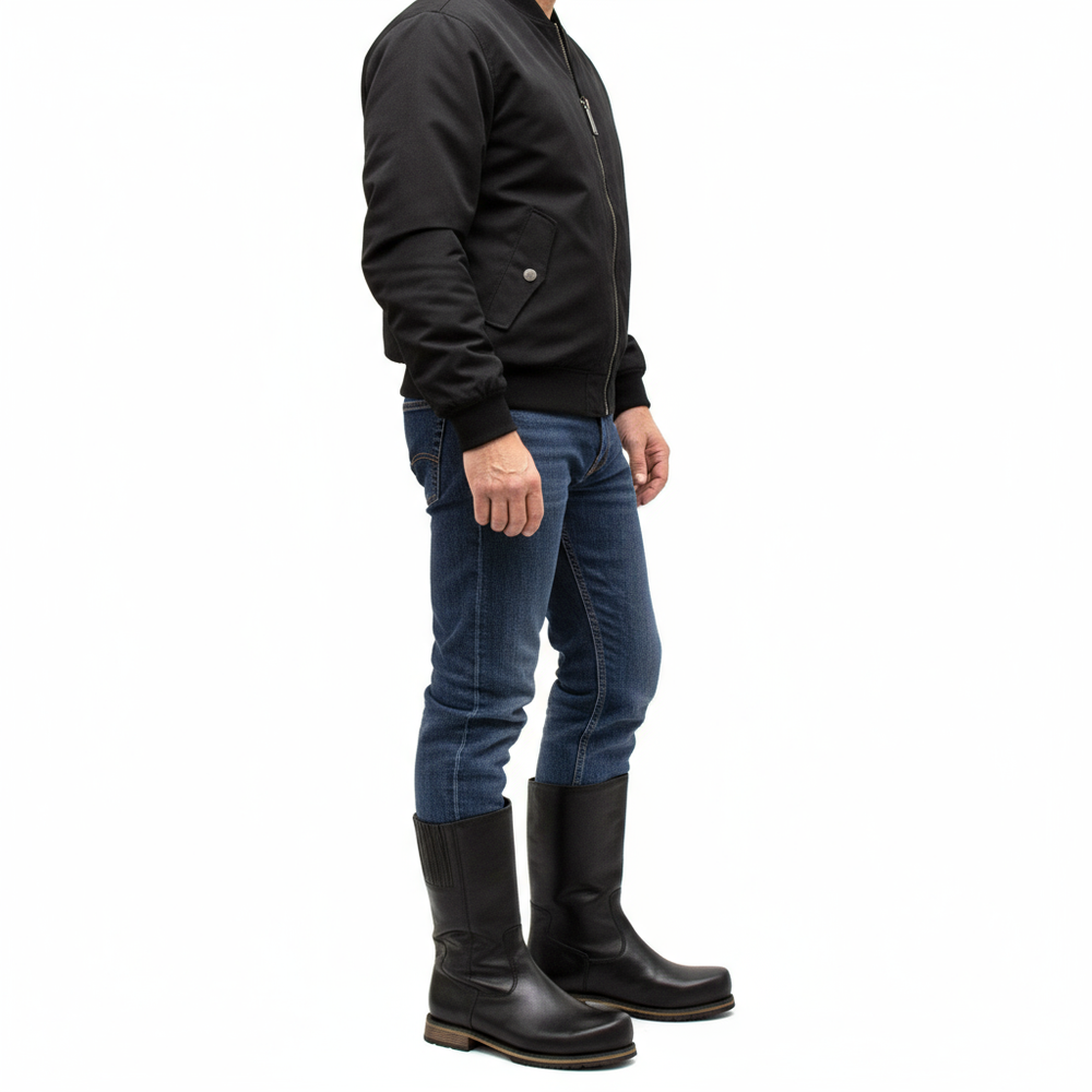 Сапоги мужские демисезонные укороченные