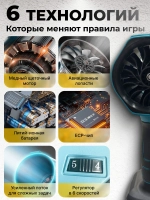 Воздуходувка Аккумуляторная мощная для сада и авто 2 АКБ, 21V