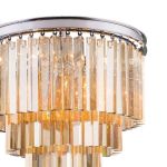 Люстра Helix chrome/amber