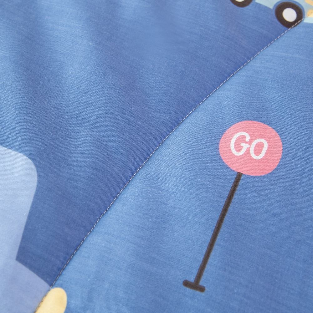 Постельное белье детское 160x80 Young на резинке, комплект с одеялом 100% хлопок OBKR023