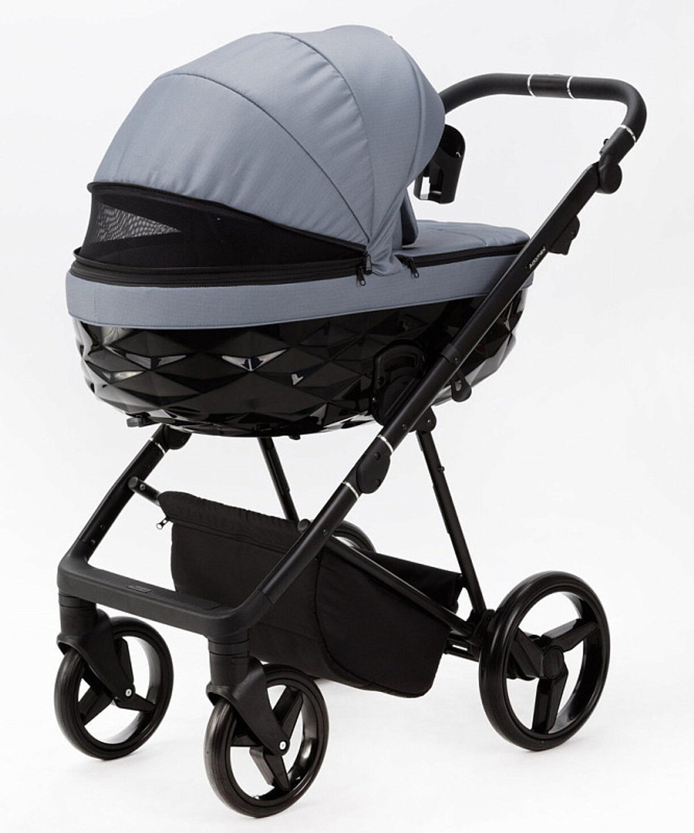 Детская коляска Adamex Quantum 2 в 1 Q-TK19 (Т.СЕРЫЙ)