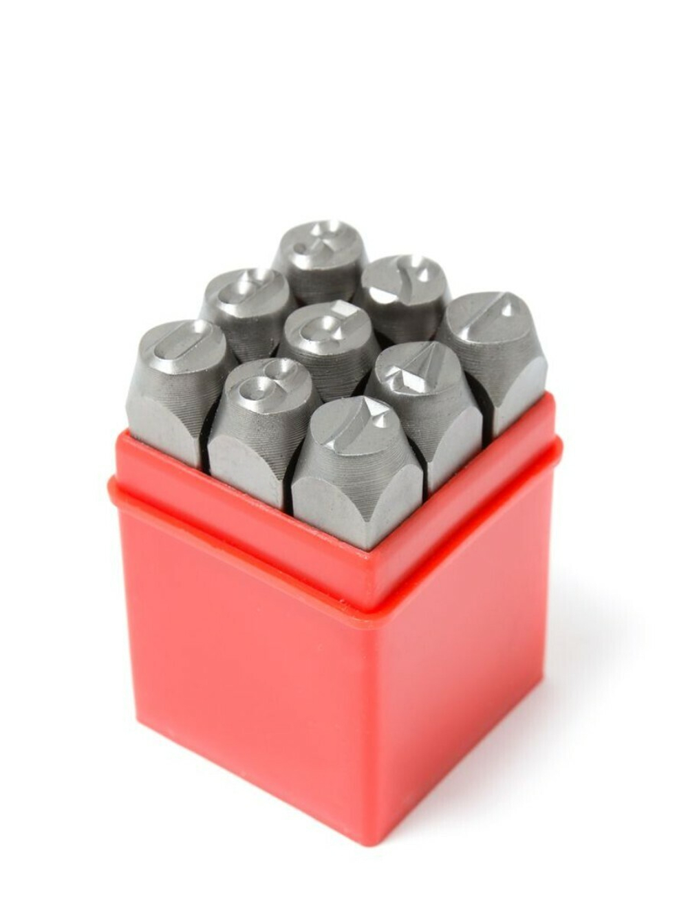 Набор штампов цифровых 4мм, 9пр., в пластиковом футляре RockForce##Rock FORCE RF-00904D