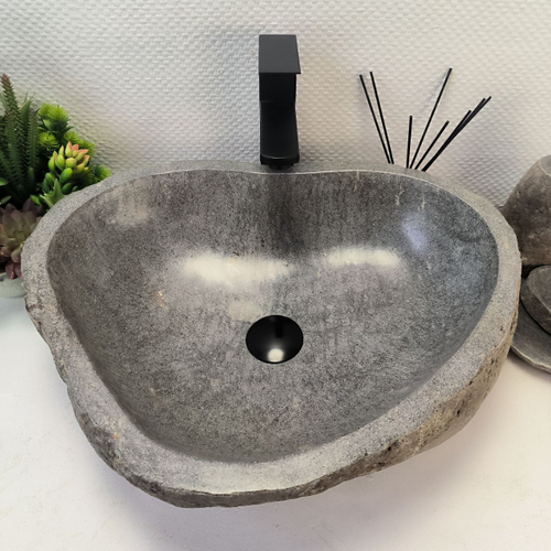 Раковина из речного камня RS-64137 (52*43*16) 0123