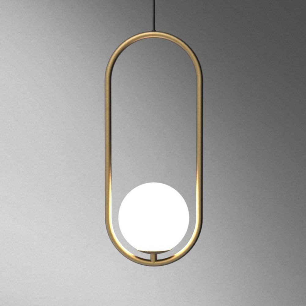 Подвесной светильник Matthew McCormick hoop 50 Silver MILA Pendant