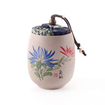 278212.3 Чайница "Хризантема" 180 мл, керамика. h=100мм, d=65мм