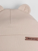 Шапка детская с ушками на осень