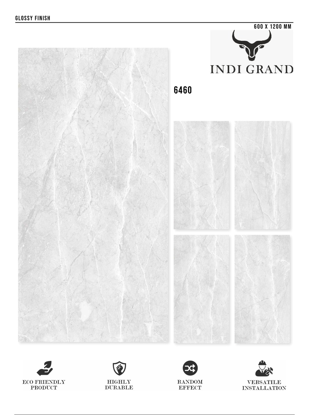 Керамогранит glossy №5, 60х120, 6460
