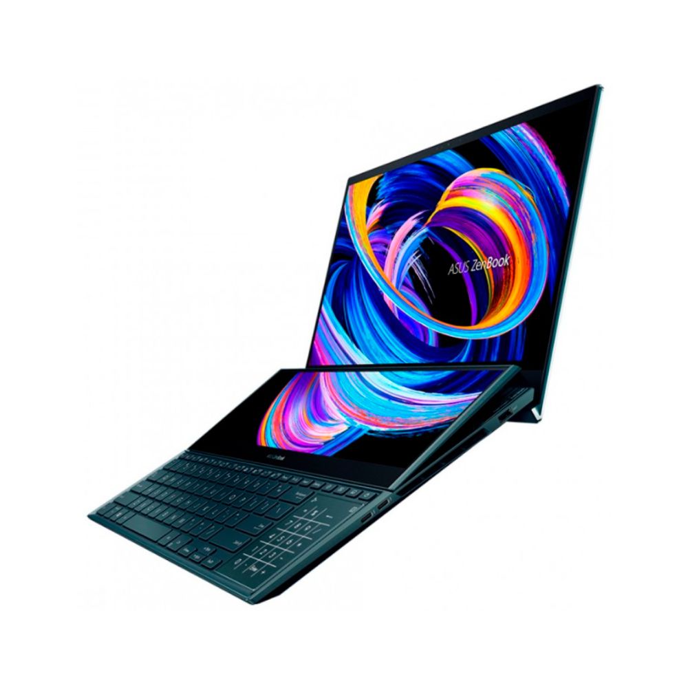 Ноутбук ASUS Zenbook Pro Duo 15 OLED UX582HM-H2033W, 15.6&amp;quot; (3840x2160) OLED 90Гц Touch/Intel Core i7-11800H/16ГБ DDR4/1ТБ SSD/NVIDIA GeForce RTX 3060 6ГБ/Windows 11 Home, синий [90NB0V11-M001U0]
