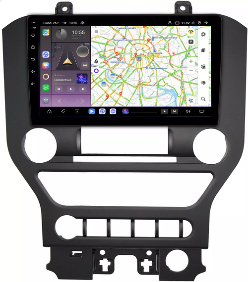 Магнитола для Ford Mustang 6 2014-2022 S550 - Kuberg QLed, Android 13, Быстрейшая, CarPlay, SIM-слот
