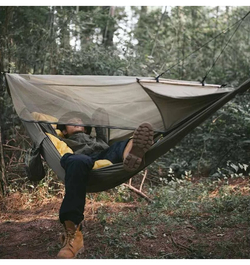 Гамак Naturehike, туристический, с москитной сеткой, зеленый