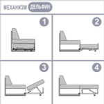 🛋 Угловой кухонный диван «Милан» раскладной с ящиками (механизм «Дельфин»)