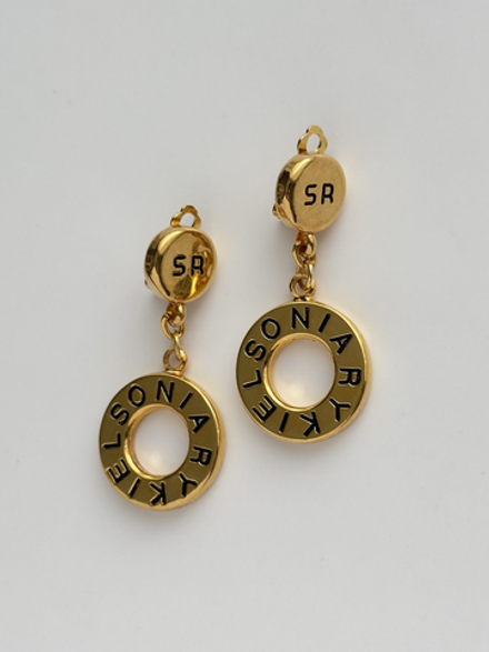 Клипсы с круглыми подвесками Sonia Rykiel